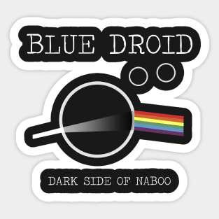 Blue Droid - Dark Side Of Naboo Sticker